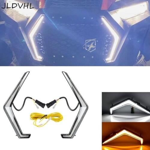 RZR XP 1000 Turn Signal Fang Light Acccent Street Legal Light Kit Front Signature Assembly for Polaris RZR XP Turbo/4 Turbo 2019
