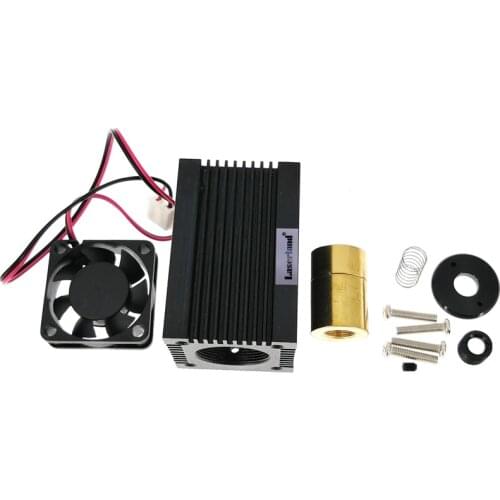 Housing/Case/Heatsink 9.0mm TO5 Blue Green Laser Diode LD Module Fan +Glass Lens