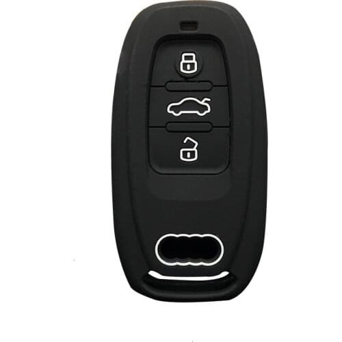 Key Cover Cap For Audi A4 B8 Q5 SQ5 A5 A7 A8 B6 B7 Q7 R8 S5 S6 S7 S8 SQ5 RS5 TT Silicone Case For Keys Cover For Alarm Starline