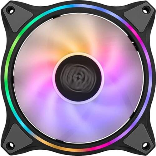 Cooler Master MF120 HALO 12cm addressable 5V/3PIN ARGB fan Computer case PWM quiet RGB fan CPU Cooler Water Cooling Replace Fan