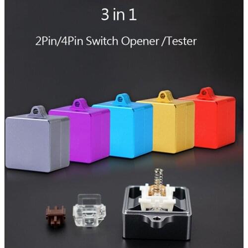 3 in 1 Metal Magnetic Switch Opener Kailh Cherry Gateron OUTEMU Switch Tester Mechanical Keyboard Keycaps Opener For MX Switches