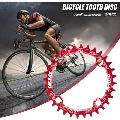 Metal 32T Positive and Negative Tooth Disk Wide Scope of Application Daily Durability Single-disk Mountain Road Bike Disc