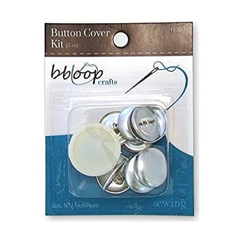 Bbloop Button Cover Kit. 5 Count. 3/4 inch dia