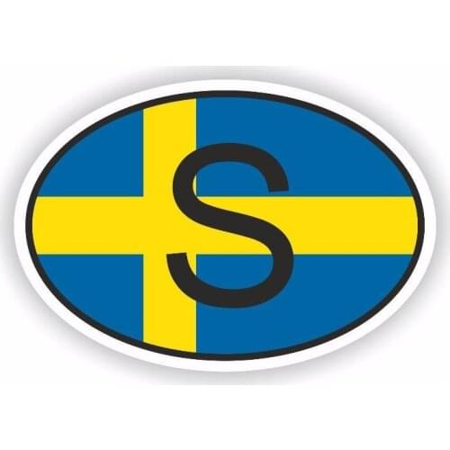 PLAY COOL Sweden S Funny Country Code Helmet Car Sticker Automobiles Motorcycles Exterior Accessories PVC Decals