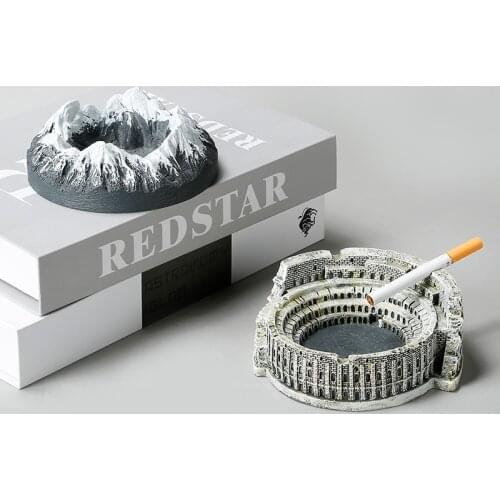 Nordic retro ashtray home living room office decoration decoration creative resin personality trend fashion gift