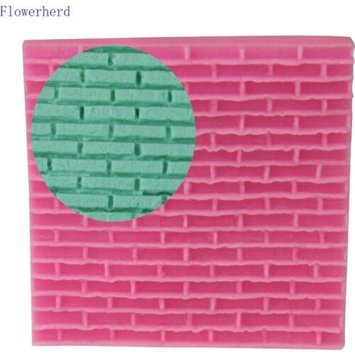 New Simulation Castle Brick Wall Texture Lattice Mat Silicone Mold Fondant Cake Decoration Baking Tools Chocolate Mold Cake Tool