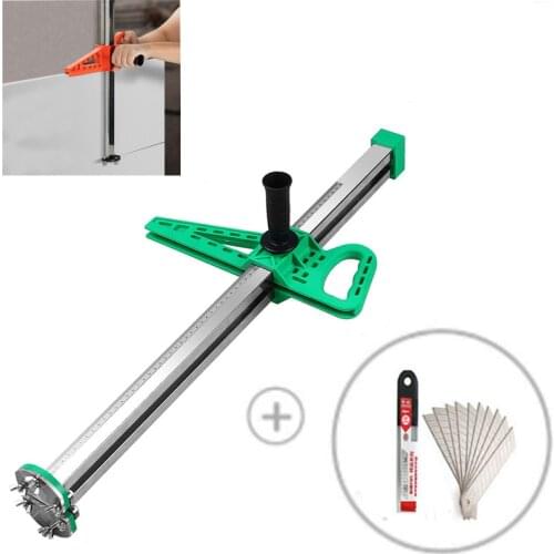 New Manual Gypsum Board Cutting tool Hand Push Drywall Cutting Artifact Tool Stainless Steel Woodworking Cutting board tools