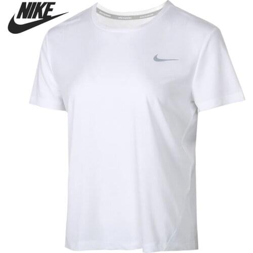 Original New Arrival NIKE AS W NK MILER TOP SS Womens T-shirts short sleeve Sportswear