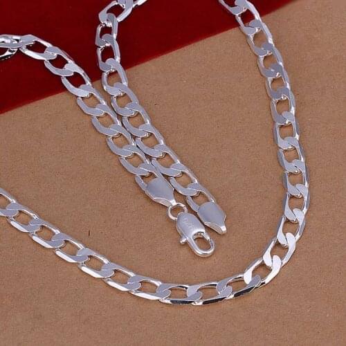 N034 925 sterling silver Necklace, 925 silver Pendant fashion jewelry 8mm Necklace /akvajcca dwlamnsa