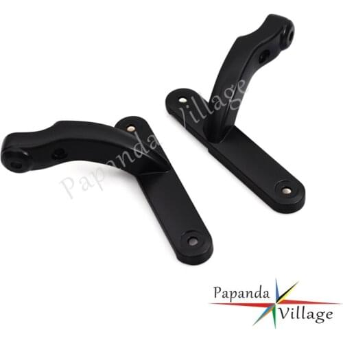 Papanda Motorcycle Black Spotlight Foglight Mounting Bracket Kits for Harley Touring Electra Street Glide FLST FLSTC 1986-2017