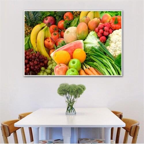 Food Poster Home Decoration Canvas Print Modern Art Fruits Bread Food Paintings Kitchen Decor Living Room Artwokr home decor