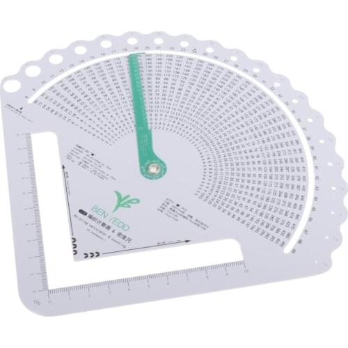 Plastic Stitch Counting Frame Plastic Knitting Needle Gauge Ruler Sizer for Handmade Sewing Yarn Crafts DIY Needlework