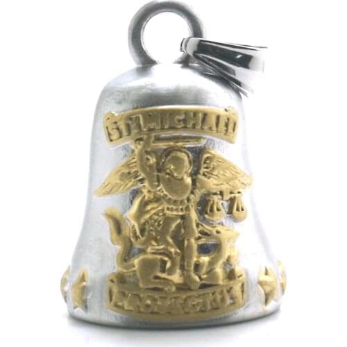 Newest Unisex 316L Stainless Steel Archangel Frosted Stars Gold-Silver Color Pendant