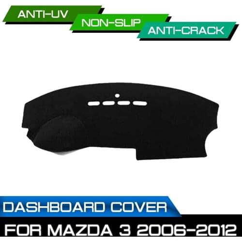 Car Dashboard Mat for Mazda 3 2006 2007 2008 2009 2010 2011 2012 Anti-dirty Non-slip Dash Cover Mat UV Protection Shade