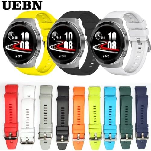 UEBN Official Style Silicone Sport Band For HUAWEI WATCH GT 2e GT2e Strap Wristband Replaceable Solid color Watchbands Belt