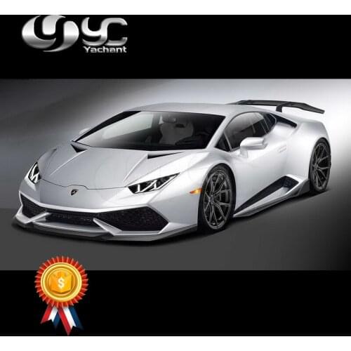 Dry Carbon Fiber Side Kit Fit For 14-17 Huracan LP610-4 & LP580-2 Coupe Spyder VRS Style Side Skirts Extension Underboard