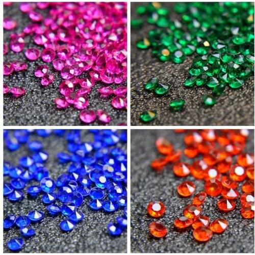 Wedding Decoration 1000PCS 4.5mm Crafts Crystal Confetti Table Scatters Clear Crystals Centerpiece Events Party Festive Supplies