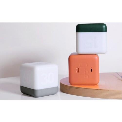 Timing LED Night Light USB Rechargeable Square Flip Switch Brightness Adjustable