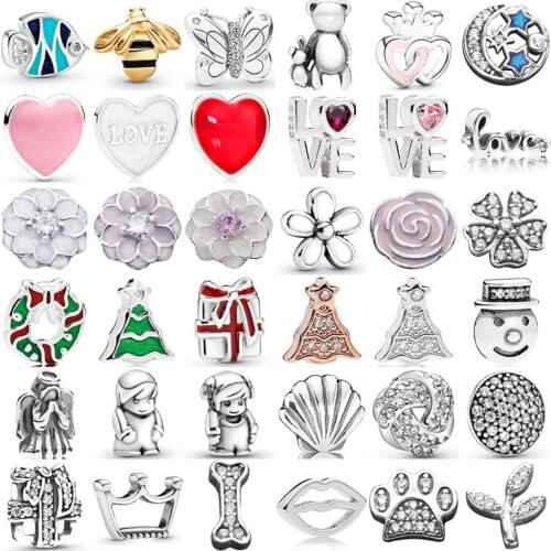 Girl & Boy Love Heart Bee Blooming Dahlia Locket Floating Charm Fit Europe Bracelet Necklace 925 Sterling Silver Bead Jewelry