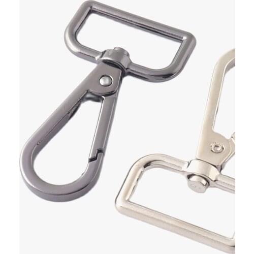 1" Swivel Clasp Claw For Dog Tie-out Collar Webbing Lobster Clasp Trigger Dog Hook Handbag Clip Purse Clasp Hardware Jewelry