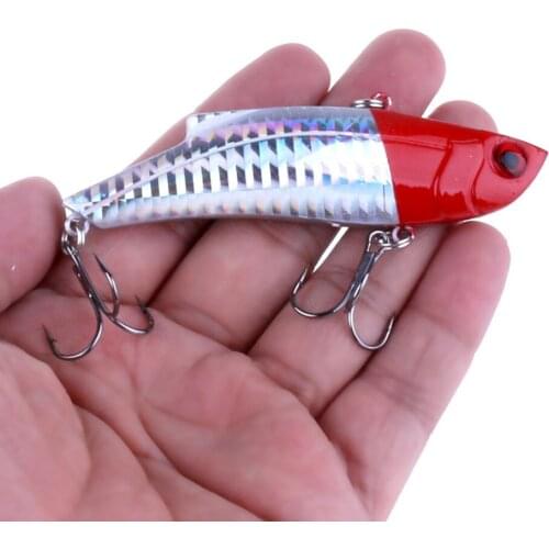 1pcs New Fishing Sinking Vibration Lure VIB Bass For Pike Lure Steel ball inside 28g 6 Colors Winter Fishing Wobblers