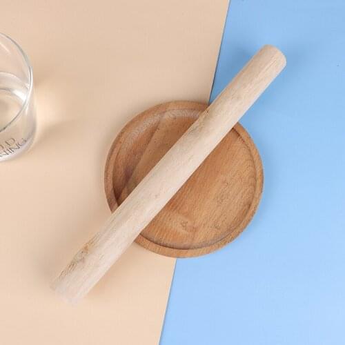 1PC Natural Wooden Rolling Pin Making Cake Pizza Bread Noodles Dumpling Kitchen Cooking Tool
