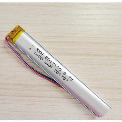 8017120 3.7V 1600mAh Lithium Polymer Rechargeable Battery lipo cellS For E-book power bank DIY Tablet PC