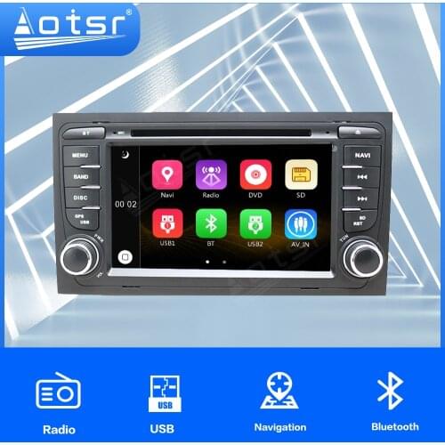 Auto Wince Head Unit For Audi A4 Windows CE MTK GPS Car Multimedia Player Stereo One Din Audio GPS Navigtion Radio Tuner Tape