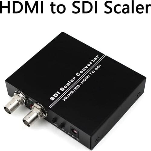 HDMI to 2 SDI Scaler Converter 1080p Full HD 2 Port SD-SDI/HD-SDI/3G-SDI BNC SDI for TV DVD Monitor