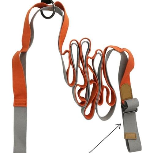 Huanwei High Performance Cotton Yoga Dance Strap Exercise Belt With Loops Leg Stretching Band