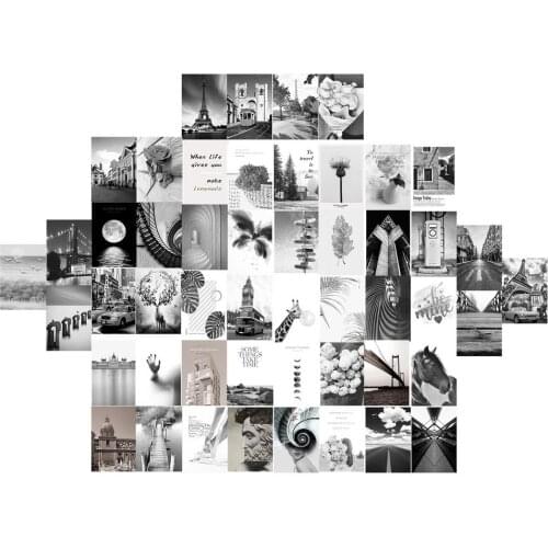 50Pcs Painting Abstract Art Architectural Landscape Poster And Prints Modern Living Room Wall Decorative Painting Decoration