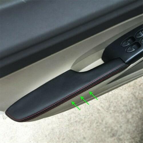 Microfiber Leather Cover 4 pcs Car Rear Door For Honda Civic 2006-2011 High-strength elastic band Permanent setting