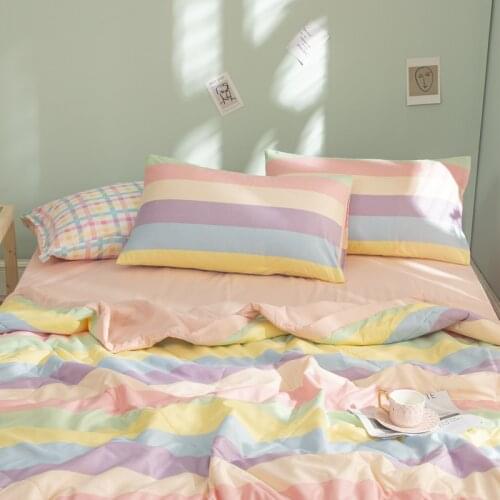 Colorful Plaid Style Summer Quilt Skin-friendly Breathable Air-conditioning Quilt Sofa Bed Throw Blanket Birthday Gift
