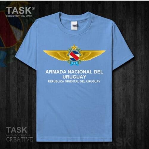 Air Force Uruguay Uruguayan URY UY summer Fashion country mens t shirt new Tops Short sleeve clothes Army Tactical Military 01
