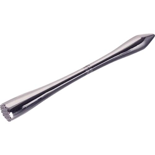 Stainless Steel Silver Cocktail Muddler Professional Drink Muddler Ideal Bartender Tool for Old Fashioned & Mojitos,muddler