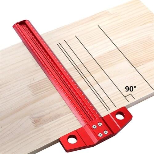Marking Guage Woodworking Scribe T Ruler Aluminum Alloy Line Drawing Marking Gauge DIY Measuring Tools for Carpenters