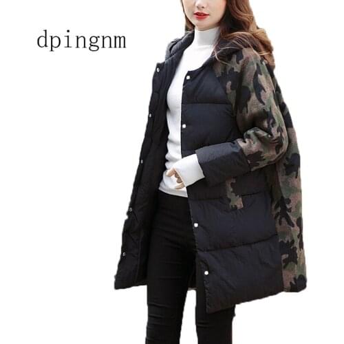 Fashion Elegant Women Parka 2018 Winter Jacket Women Parkas Cotton Padded Jacket Warm Female Long Coat Boutique Clothes Tops