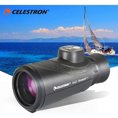 Celestron Oceana 8X42 Monocular telescope BAK4 Night vision Compass Vertical cross Built-in Waterproof Telescope Travel Concert