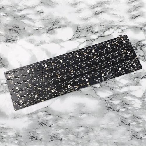 Kailh Switch Hot Swap Type C PCB Plate QMK96 Pcb Board For Mechanical Gaming Keyboard DIY Black PCB Plate