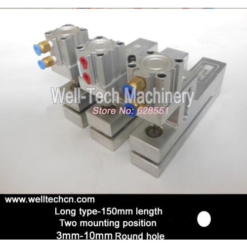 Long Type Two Fixed Mounting Place Circular Hole 2mm to 10mm Round Hole Pneumatic Punching Machine
