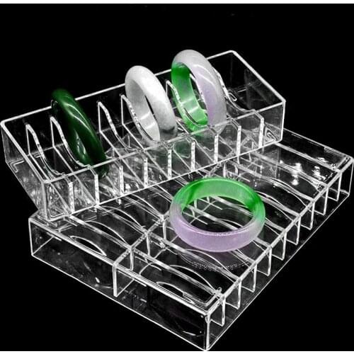 Transparent Acrylic Makeup Organizer Storage Box Powder Cake Display Stand Case Jewelry Box Cosmetic Storage Holder