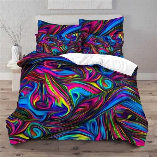 Luxury 3D Flow Art Print Home Living Comfortable Duvet Cover Pillowcase Kids Bedding Set Queen and King EU/US/AU/UK Size