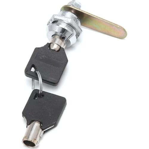 Drawer Tubular Cam Lock For Door Mailbox Cabinet Cupboard w/2 Keys 16-30mm