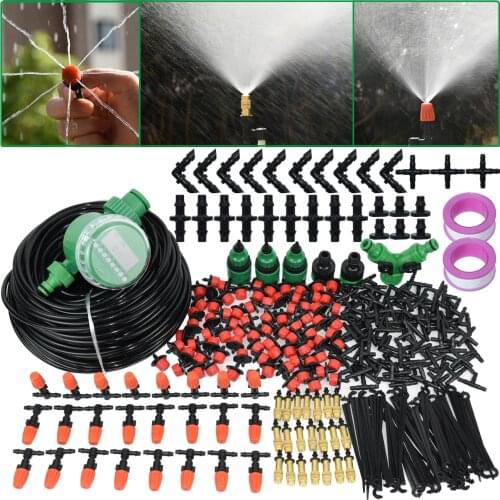 KESLA 5M-50M Automatic Garden Watering System Kit Timer Controller DIY Garden Micro Drip Irrigation Misting Spray Cooling System