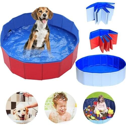 Foldable Dog Swimming Pool Pet SPA Portable PVC Bathing Tub Kids Indoor Outdoor Folding Wash Bathtub Free Shipping Wholesale