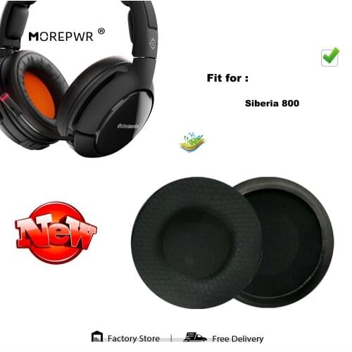 Replacement Ear Pads for Siberia 800 Siberia800 Headset Parts Leather Cushion Velvet Earmuff Earphone Sleeve Cover