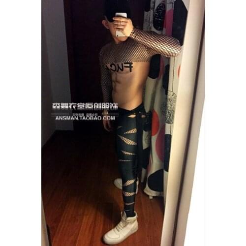 Dance team gogo nightclub bar party live stage 3D fake muscles fake abs printed one-piece costumes carnival party