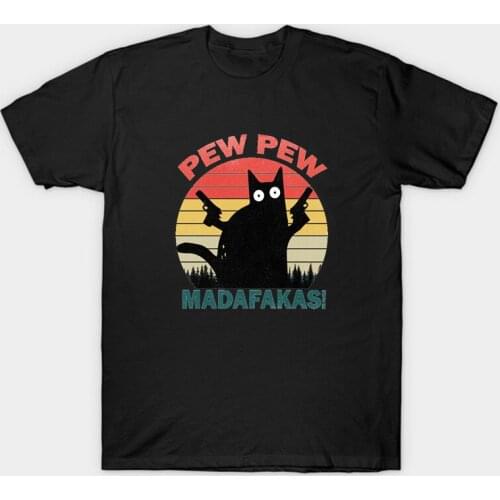 PEW PEW madakafas T-shirt women new summer cool animal short-sleeved casual black t shirt printed tops graphic tees women