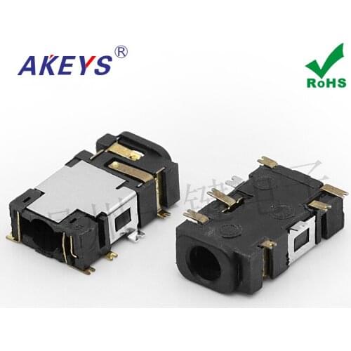 10pcs One button PJ-5310 3.5MM diameter headphone jack eight foot patch audio plug socket promotion