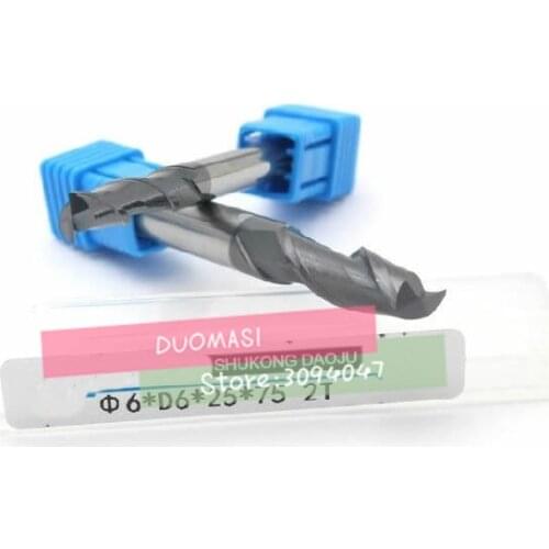 2F-6*6*21*75, 2 Flute Long carbide end mills,extended length Carbide Square Flatted End Mill , the lathe tool,cnc,machine
